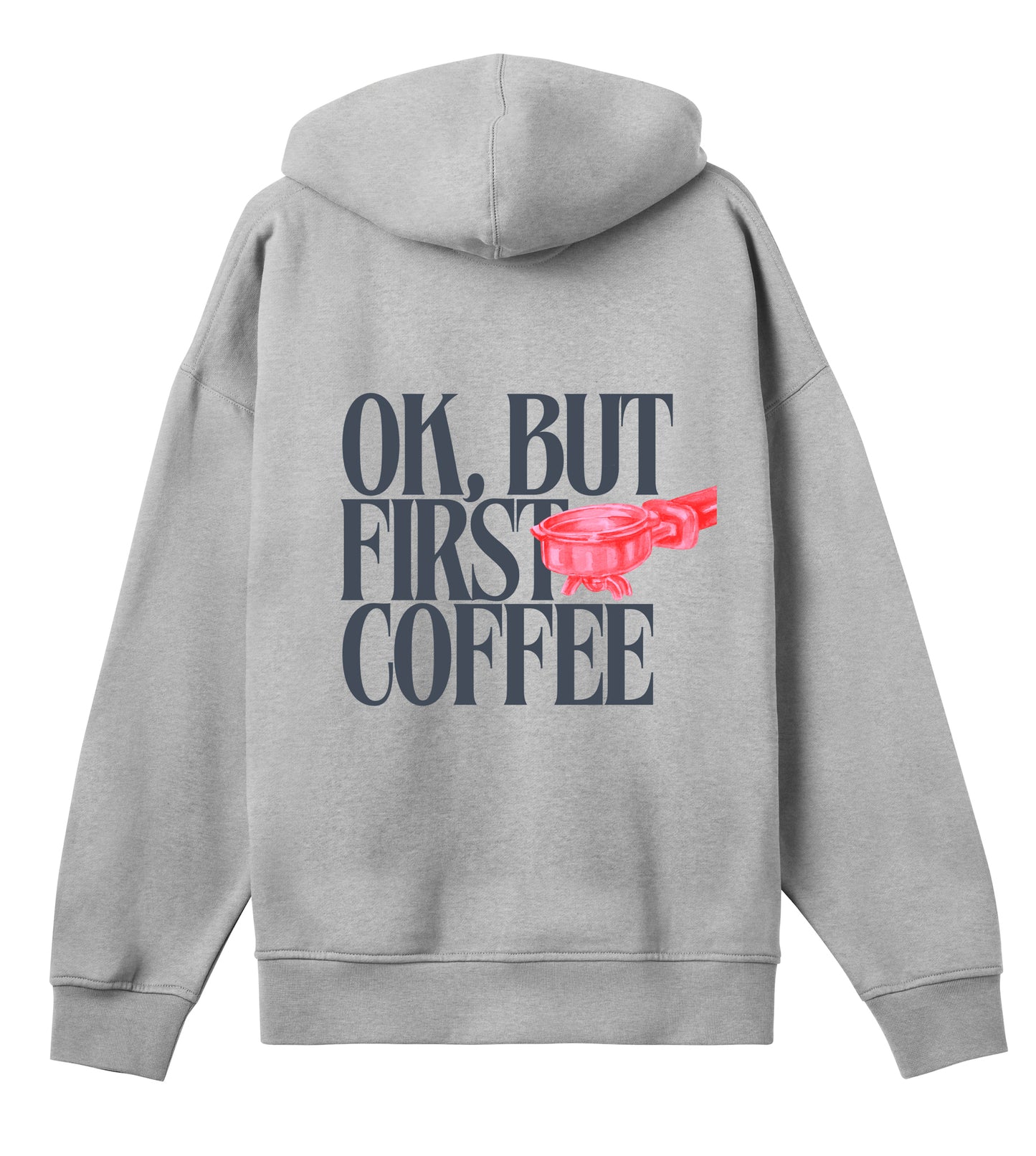 Posh Grey coffee hoodie