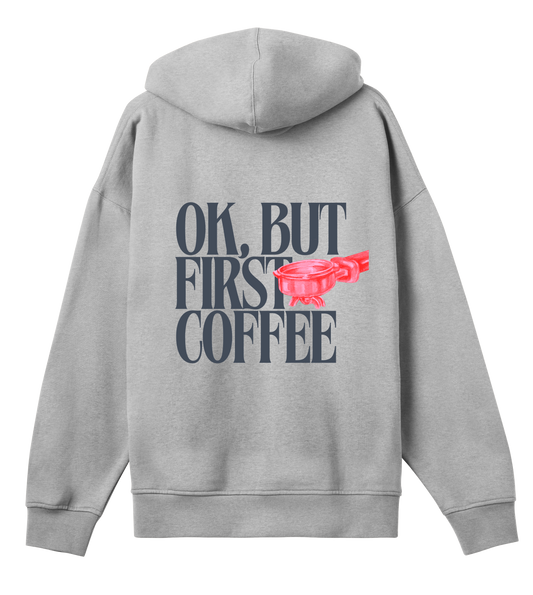 Posh Grey coffee hoodie